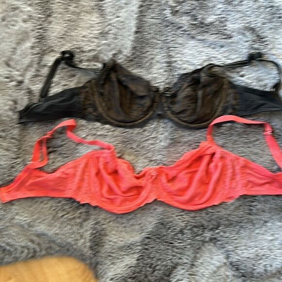 Chantelle Two Riva Gauche Full coverage unlined Bras Black 34 DD and Peach 34 D - Picture 9 of 16